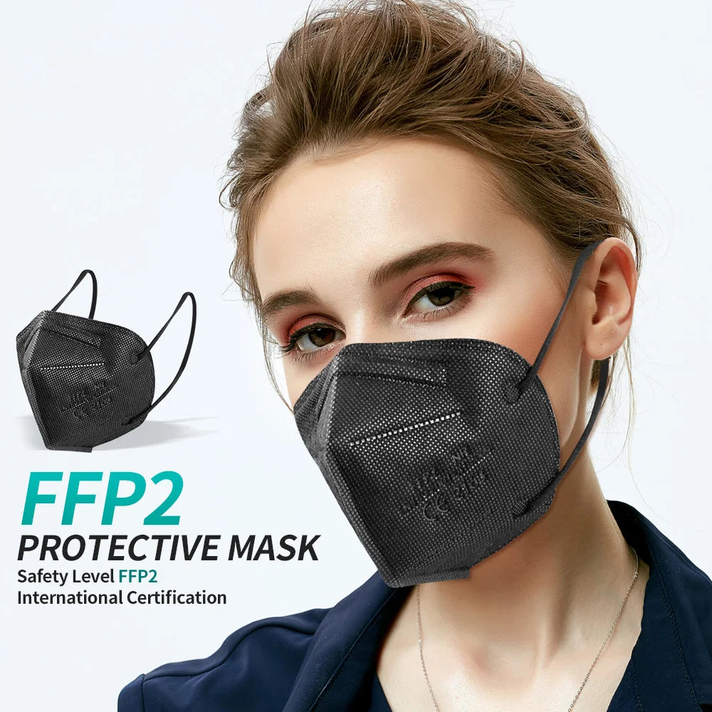 5-100 Pieces CE FFP2 Mascarillas KN95 Face Mask 5 Layers filter Mouth masks Adult Respirator Protective Face Mask FFP3 FFP2MASK