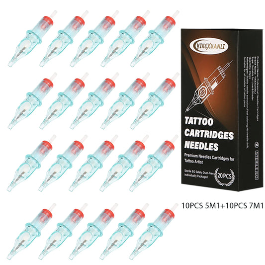 20pcs Mixed Professional Tattoo Cartridge Needles with Membrane Safety