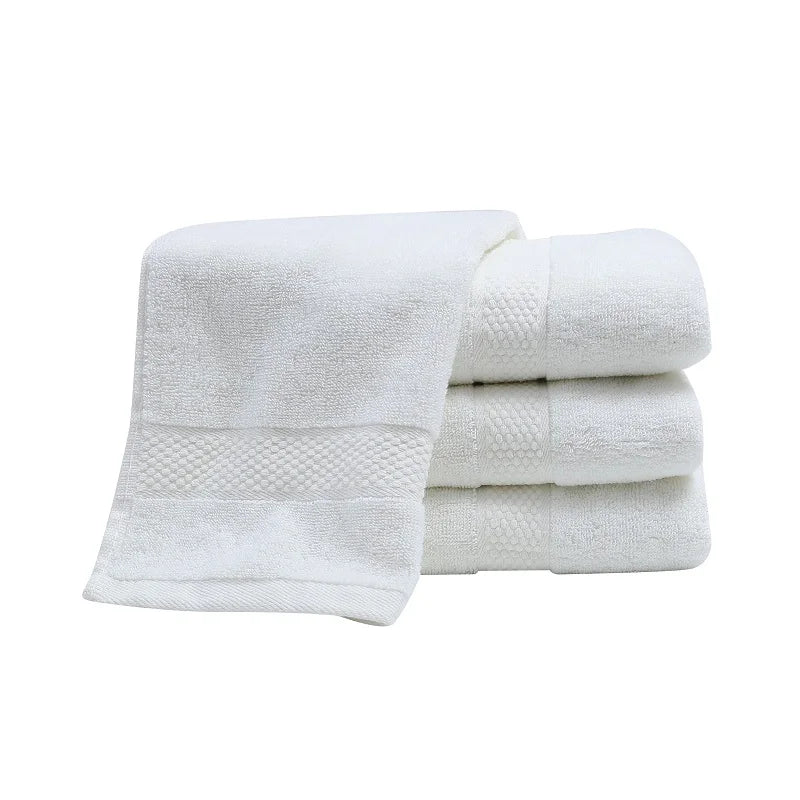 2/4/6pcs Cotton White Face Towels Set-Soft