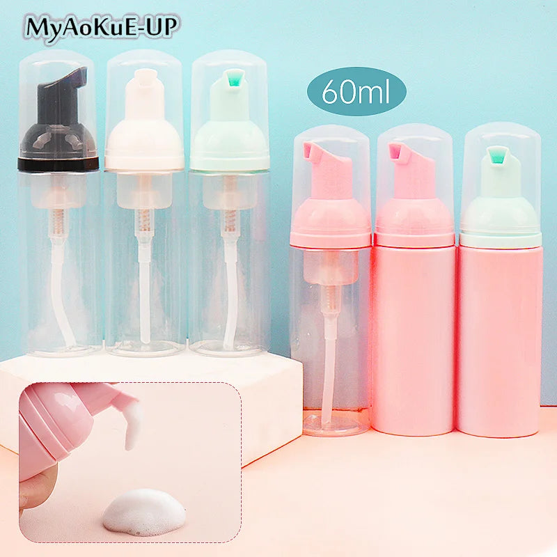 60ML Eyelash Extension Cleaning Bottle Empty Plastic Mousse Cleanser