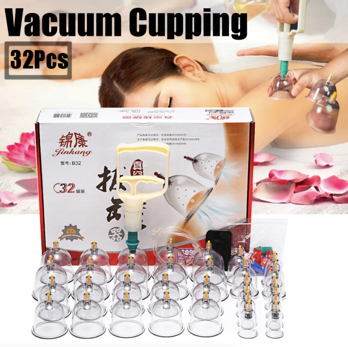 32 PCS Massage Cupping Therapy Set